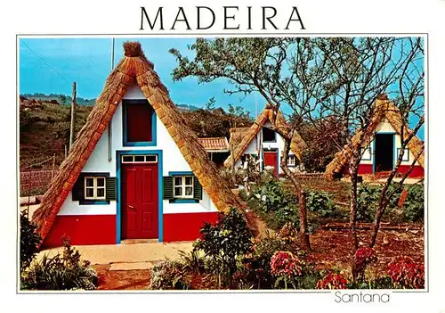 AK / Ansichtskarte 73898670 Santana_Madeira_PT Casas típicas Typische Haeuser 