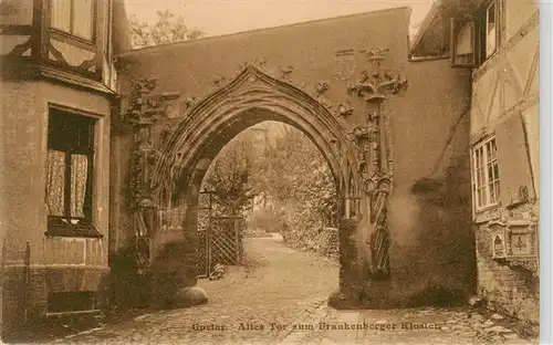 AK / Ansichtskarte 73898752 Goslar Altes tor zum Frankenberger Kloster Goslar