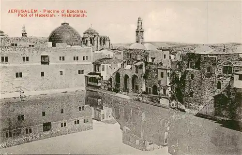 AK / Ansichtskarte 73899844 Jerusalem__Yerushalayim_Israel Piscine d'Ezechias 