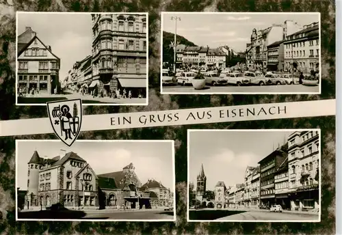 AK / Ansichtskarte 73901080 Eisenach Karlstrasse Markt Bahnhof Platz der DSF mit Nikolaitor und Nikolaikirche 