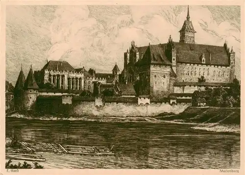 AK / Ansichtskarte 73902377 Marienburg___Westpreussen_Malbork_PL Schloss 