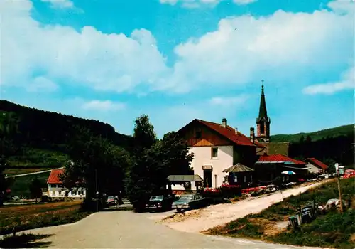 AK / Ansichtskarte 73902656 Herrenwies_Forbach Restaurant Cafe Waldesruh Kirche 