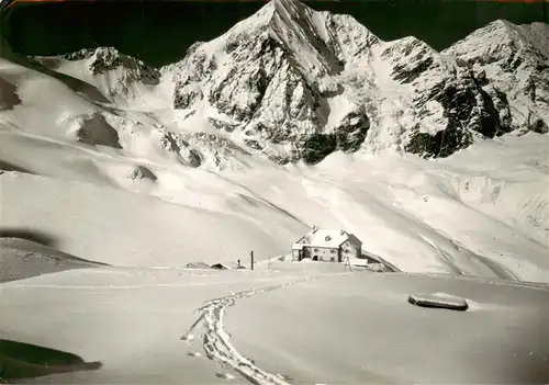 AK / Ansichtskarte 73902671 Sulden_Solda_Trentino-Alto-Adige_IT Rifugio Città die Milano Schaubachhuette mit Koenigspitze Winterpanorama Alpen 