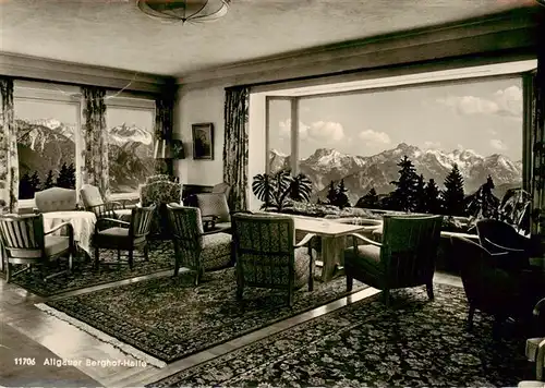 AK / Ansichtskarte 73904150 Sonthofen__Oberallgaeu Kur und Sporthotel Allgaeuer Berghof Halle