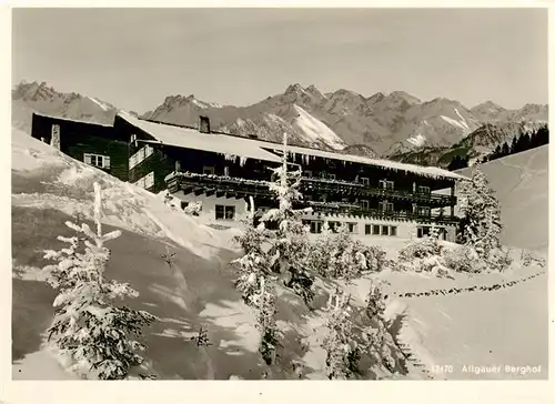 AK / Ansichtskarte 73904151 Sonthofen__Oberallgaeu Allgaeuer Berghof mit Alpe Eck