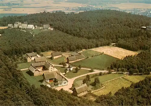 AK / Ansichtskarte 73904224 Kommern_Commern_Mechernich Rheinisches Freilichtmuseum Blick auf die Baugruppe Eifel und Koeln Bonner Bucht und Westerwald Mittelrhein Fliegeraufnahme