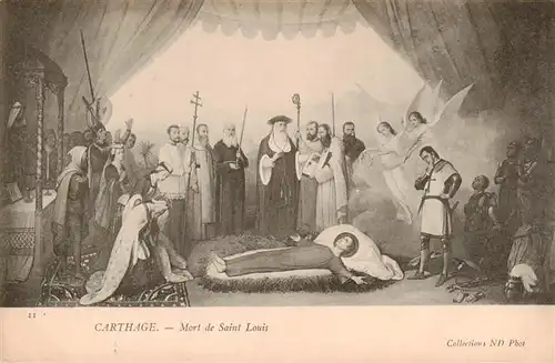 AK / Ansichtskarte 73905989 Carthage__Karthago_Carthago_Tunesie Mort de Saint Louis