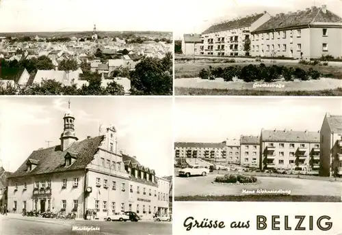 AK / Ansichtskarte 73907886 Belzig_Bad Marktplatz Goethestrasse Haus Wohnsiedlung