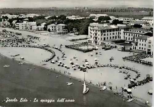 AK / Ansichtskarte 73908956 Jesolo_Lido_IT La spiaggia dall'aereo