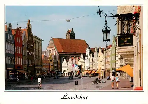 AK / Ansichtskarte 73909408 Landshut__Isar Altstadtpartie
