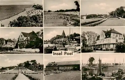 AK / Ansichtskarte 73909733 Insel_Poel Strandpartien Strandhotel Hafen