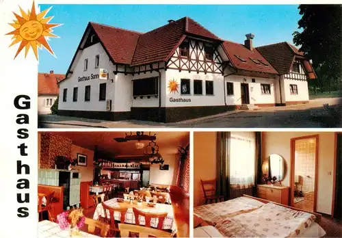 AK / Ansichtskarte 73910983 Roefingen Gasthaus zur Sonne Gastraum Zimmer