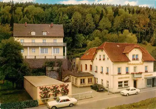 AK / Ansichtskarte 73911045 Goldmuehl_Fichtelgebirge_Bad_Berneck Gasthof Pension Schwarzes Ross