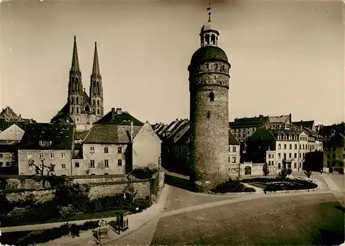 AK / Ansichtskarte 73911189 Goerlitz__Sachsen Altstadt Nikoleigraben Nikoleiturm Peterskirche Eingang zum Zwinger Handabzug