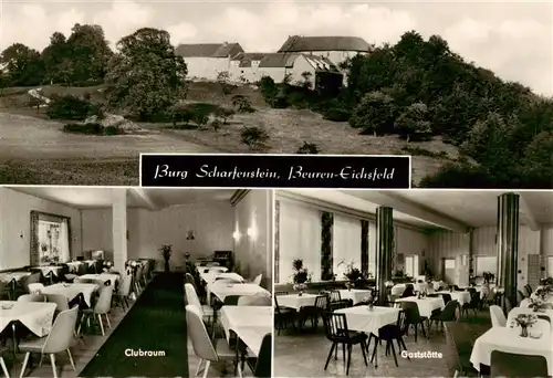 AK / Ansichtskarte 73912671 Beuren__Eichsfeld Burg Scharfenstein Clubraum Gaststaette