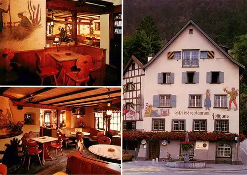 AK / Ansichtskarte  Chur_GR Speiserestaurant Zollhaus Gastraeume