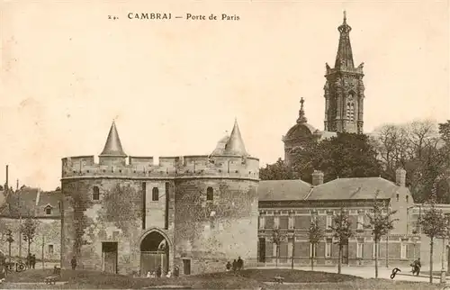 AK / Ansichtskarte  Cambrai_59_Nord Porte de Paris Feldpost