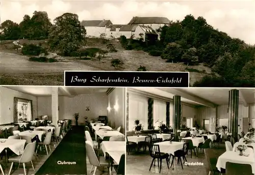 AK / Ansichtskarte 73914379 Beuren__Eichsfeld Burg Scharfenstein Clubraum Gaststaette