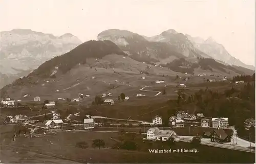 AK / Ansichtskarte  Weissbad_IR mit Ebenbalp 