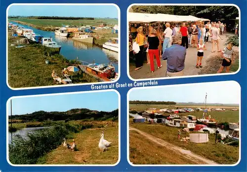 AK / Ansichtskarte 73919082 Groet_Schoorl_NL en Camperduin Bootsliegeplatz Camping Panorama