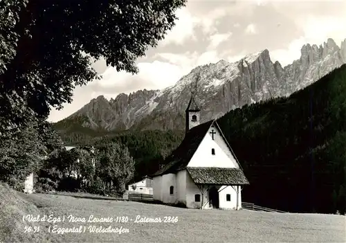 AK / Ansichtskarte 73919411 Welschnofen_Suedtirol_IT Nova Levante Latemar Kapelle