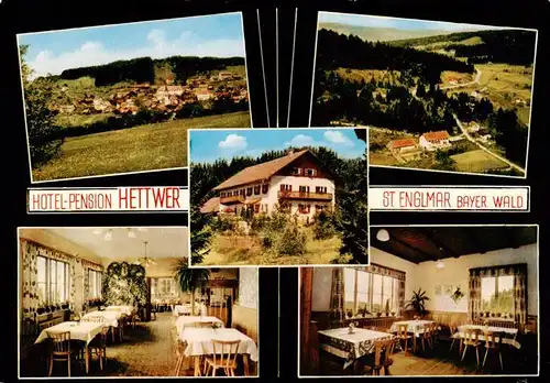 AK / Ansichtskarte 73919511 St_Englmar Hotel Pension Hettwer Gastraeume Panorama