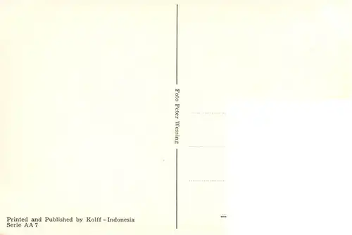 AK / Ansichtskarte 73920403 Indonesia_Indonesien_ Printed and Published by Kolff  Landwirtschaft