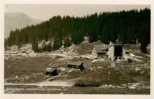 AK / Ansichtskarte  Schwaegalp_AR Talstation der Saentisbahn