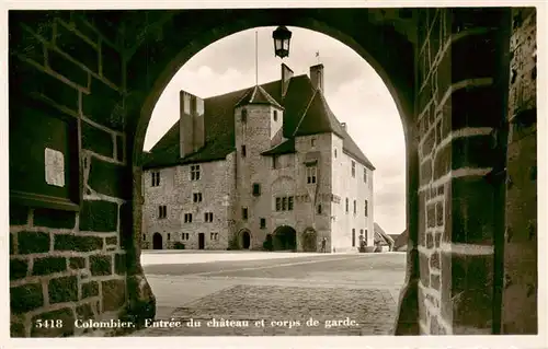 AK / Ansichtskarte Colombier__NE Entree du chateau et corps de garde 