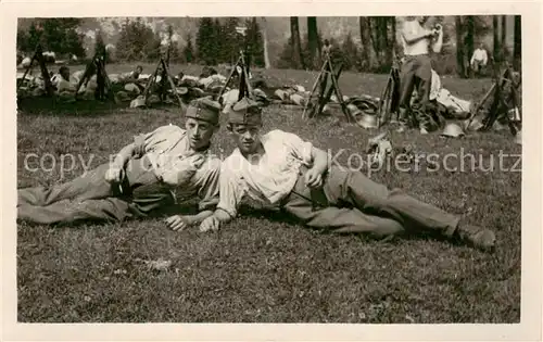 AK / Ansichtskarte 73921526 Militaria_Schweiz Soldaten 