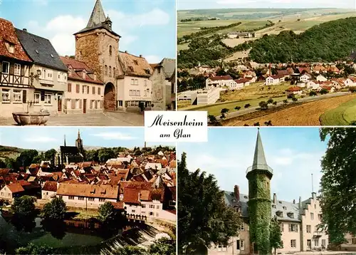 AK / Ansichtskarte 73922294 Meisenheim_Glan Marktplatz Fliegeraufnahme Stadtansicht Gruener Turm