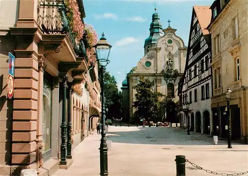 AK / Ansichtskarte 73922742 Ettlingen Kirchenplatz mit Martinskirche