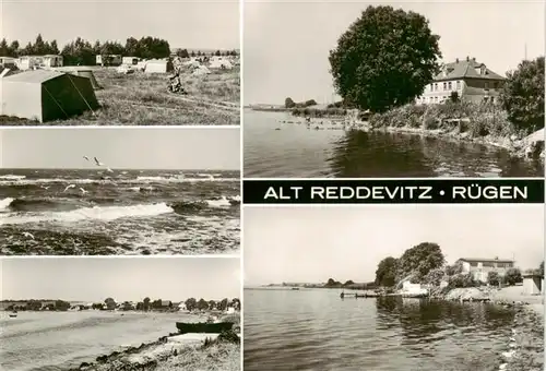 AK / Ansichtskarte 73922877 Alt-Reddevitz_Middelhagen_Ruegen Campingplatz Strand Hotels Duenung