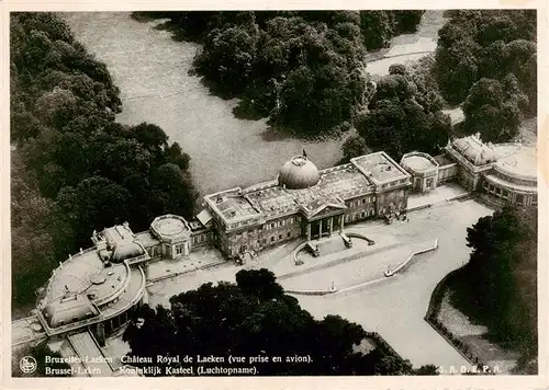 AK / Ansichtskarte 73923056 Bruxelles_Bruessel Chateau Royal de Laeken Vue aerienne