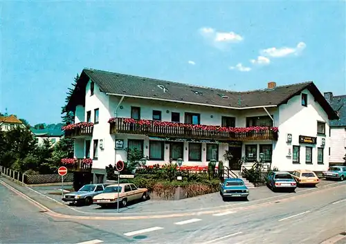 AK / Ansichtskarte 73923659 Bad_Steben Gasthof Pension Cafe Hubertus