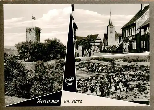 AK / Ansichtskarte 73924262 Kreiensen Teilansichten Turm Motiv mit Kirche Luftaufnahme