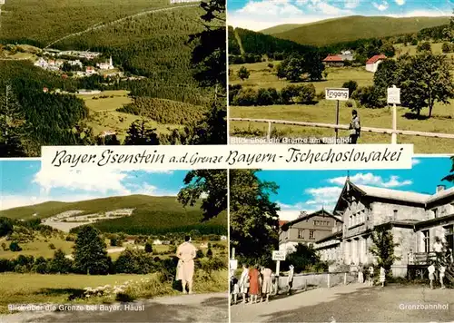 AK / Ansichtskarte 73924578 Bayerisch_Eisenstein Panorama Blick ueber die tschechische Grenze am Bahnhof Grenze bei Bayer Haeusl Grenzbahnhof