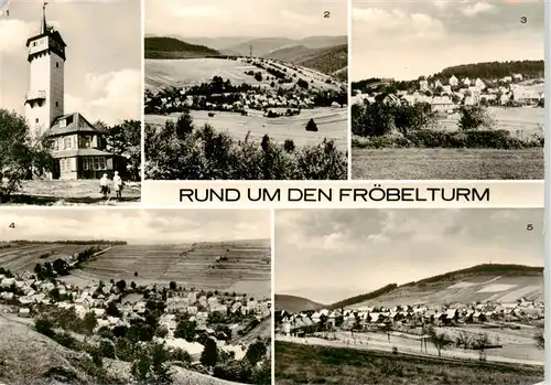 AK / Ansichtskarte 73924711 Oberweissbach_Thueringen Panorama Froebelturm Lichtenhain Deesbach Cursdorf