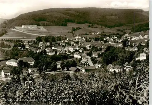 AK / Ansichtskarte 73924894 Fredeburg_Schmallenberg Fliegeraufnahme mit VdK Erholungsheim