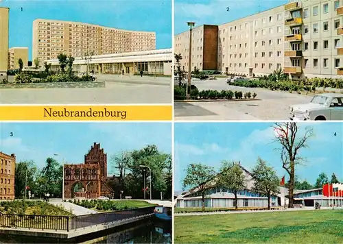 AK / Ansichtskarte 73925407 Neubrandenburg Juri Gagarin Ring Keplerstrasse Treptower Tor Stadthalle