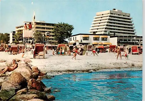 AK / Ansichtskarte 73925544 Groemitz_Ostseebad Hotel Kaiserhof und Intermar Strand