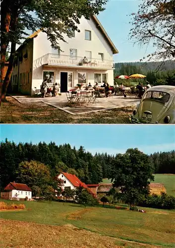 AK / Ansichtskarte 73925796 Bischofsgruen Waldgaststaette Schweinsbach Terrasse Panorama