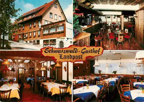 AK / Ansichtskarte 73927019 Schoenwald_Schwarzwald Schwarzwald Gasthof Landpost Gastraeume Bar