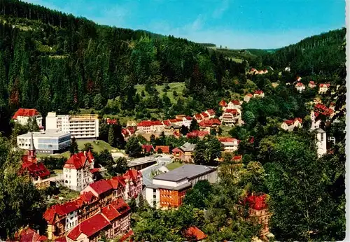 AK / Ansichtskarte 73927095 Triberg Panorama mit Hotel Badener Hof und Kurhaus