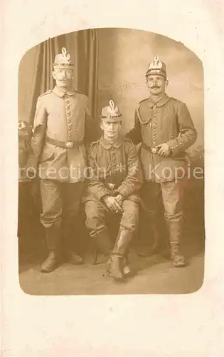 AK / Ansichtskarte 33928574 Militaria_WK1 Soldaten Luftschiffe Bataillon Achselband  