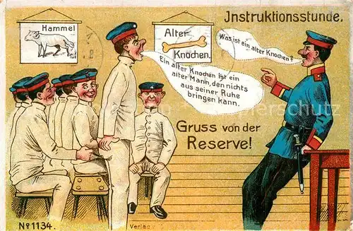 AK / Ansichtskarte 33928586 Militaria_WK1 Grusskarte von der Reserve  Metz Soldaten-Briefmarke