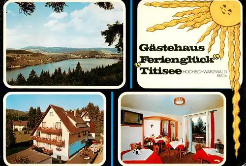 AK / Ansichtskarte 73928908 Titisee-Neustadt Seepanorama Gaestehaus Ferienglueck Gaststube