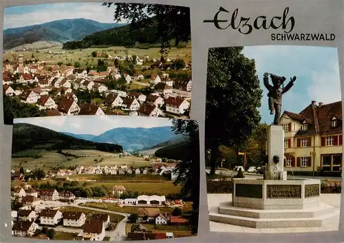 AK / Ansichtskarte 73929030 Elzach Panorama Narrenbrunnen