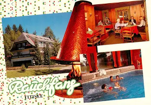 AK / Ansichtskarte 73929174 Titisee-Neustadt Hotel Pension Rauchfang Gaststube Hallenbad