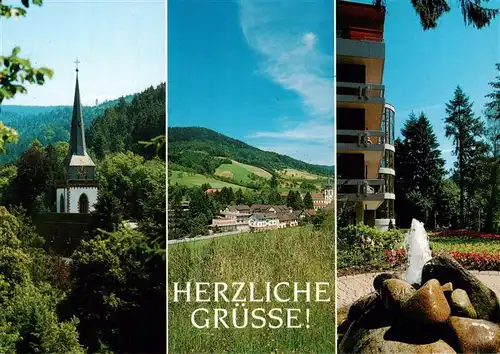 AK / Ansichtskarte 73930490 Nordrach Panorama Luftkurort im Schwarzwald Reha-Klinik